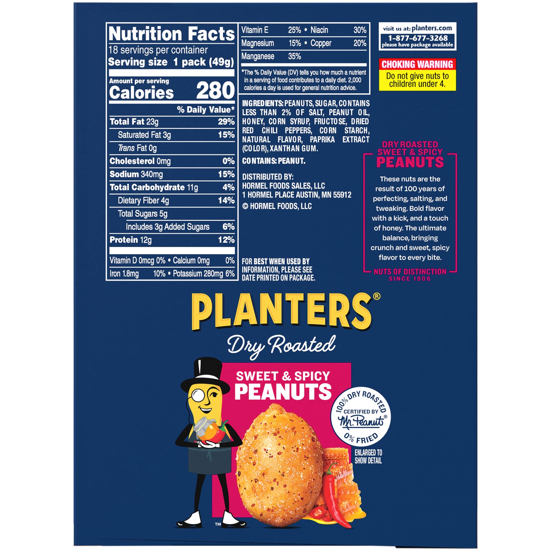 Planters Sweet & Spicy Peanuts serving bowl ready to share at gatherings.
