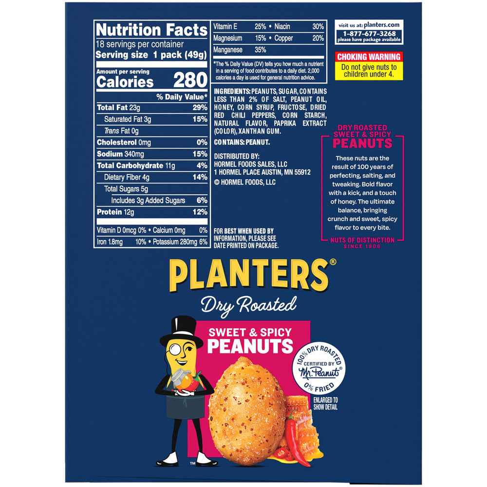 Planters Sweet & Spicy Peanuts serving bowl ready to share at gatherings.