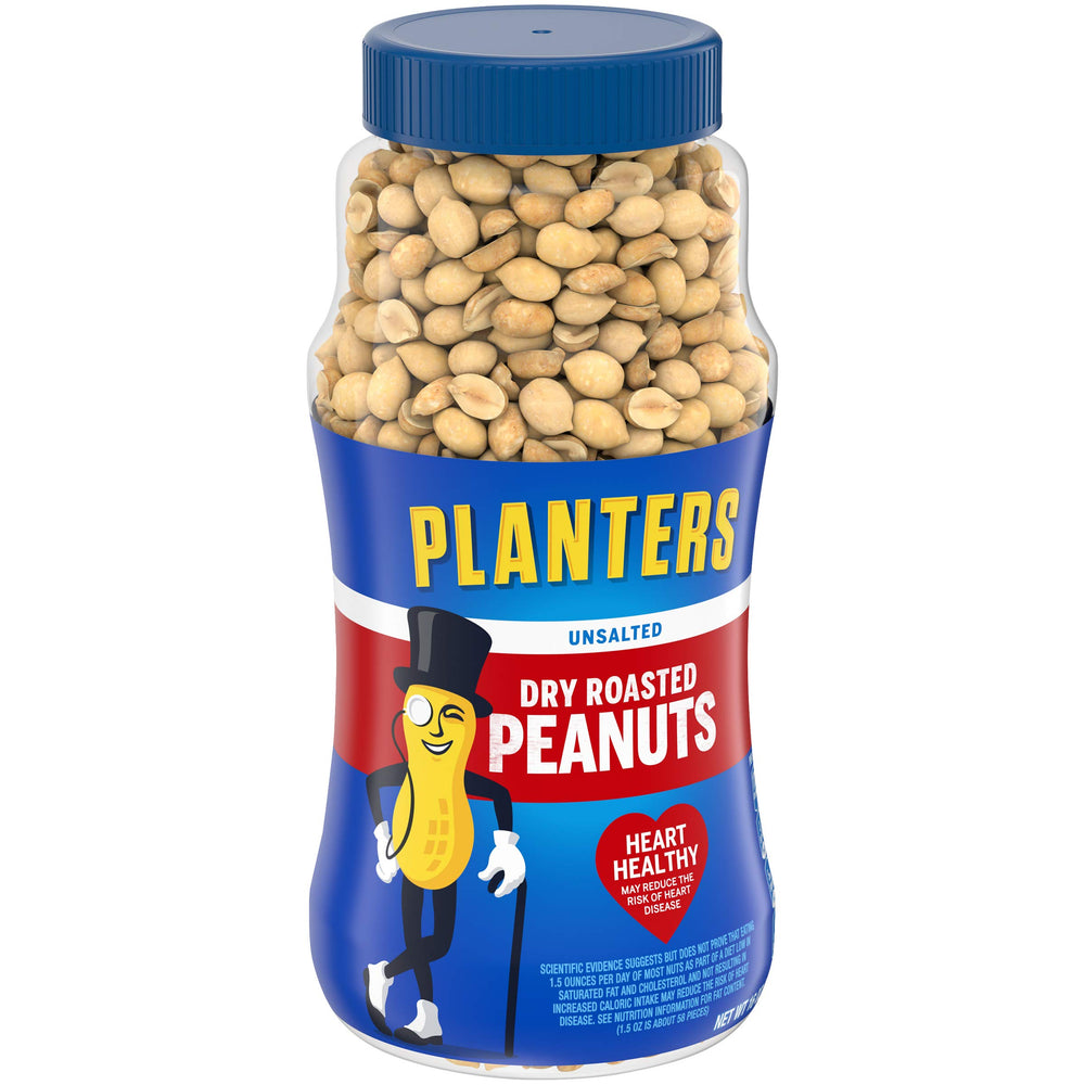 Planters Unsalted Dry Roasted Peanuts on baking tray after even oven roasting