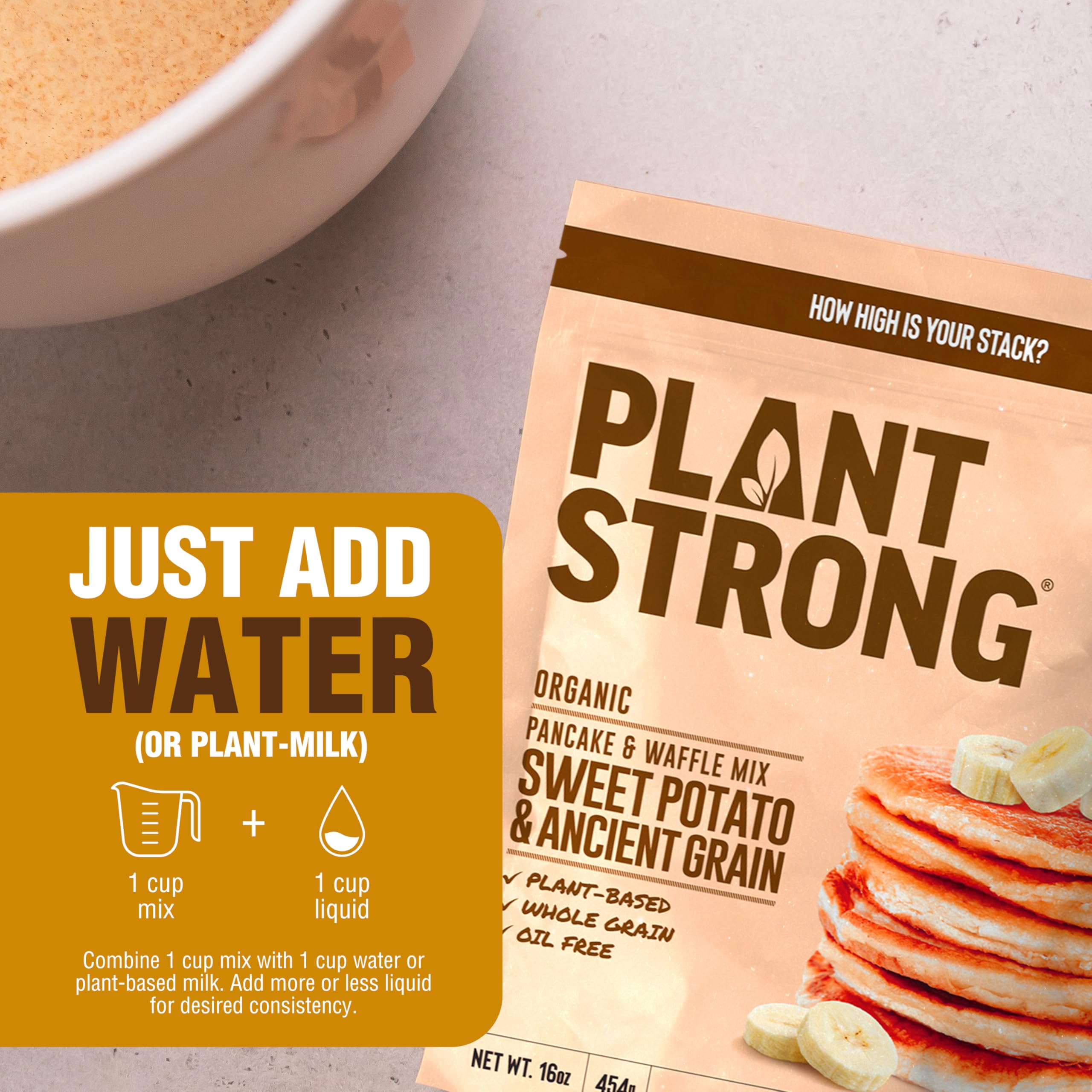 Plant-Strong organic ancient grains closeup for wholesome texture.