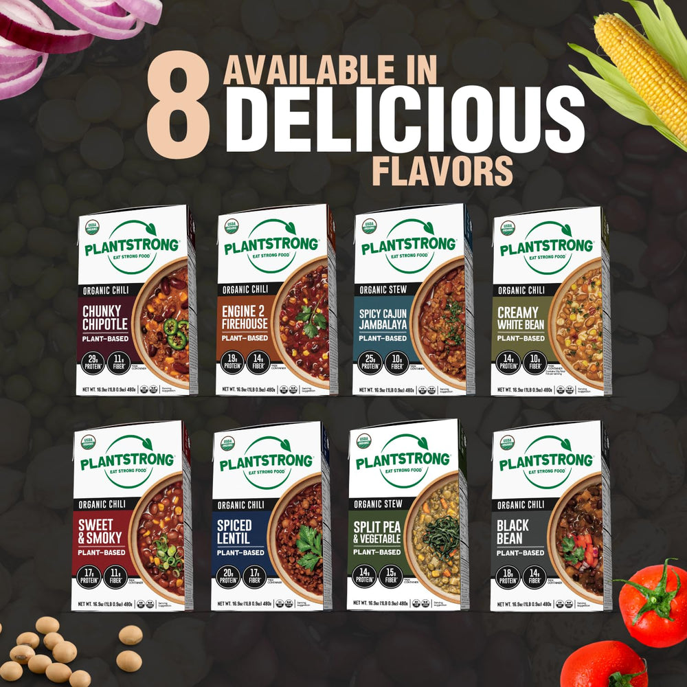PLANTSTRONG 6-Pack Variety Box showcasing convenient plant-based assortment