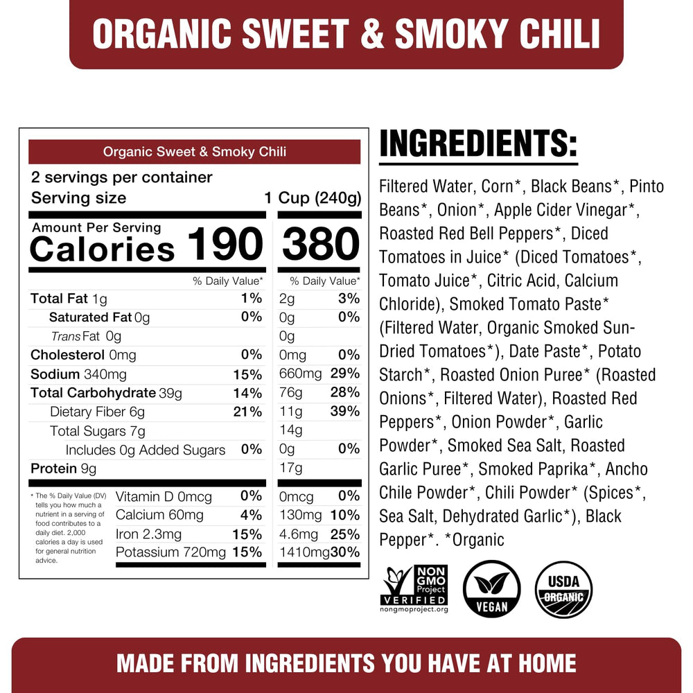 PLANTSTRONG six-chili variety box, convenient, plant-based meals for quick dinners.