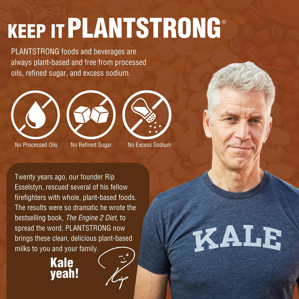 PLANTSTRONG Creamy White Bean Chili serving, creamy texture and plant-based protein.