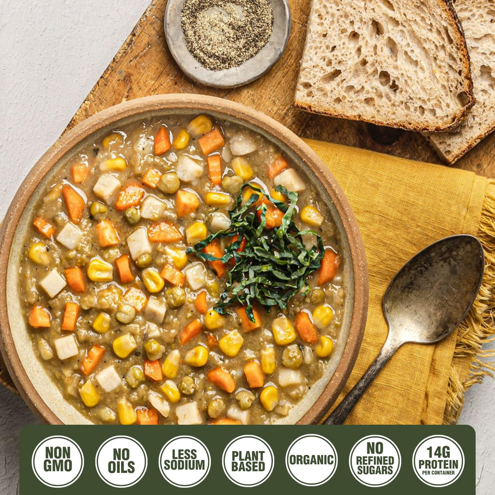 PLANTSTRONG Engine 2 Firehouse Chili: clean-label vegan chili with hearty vegetables.