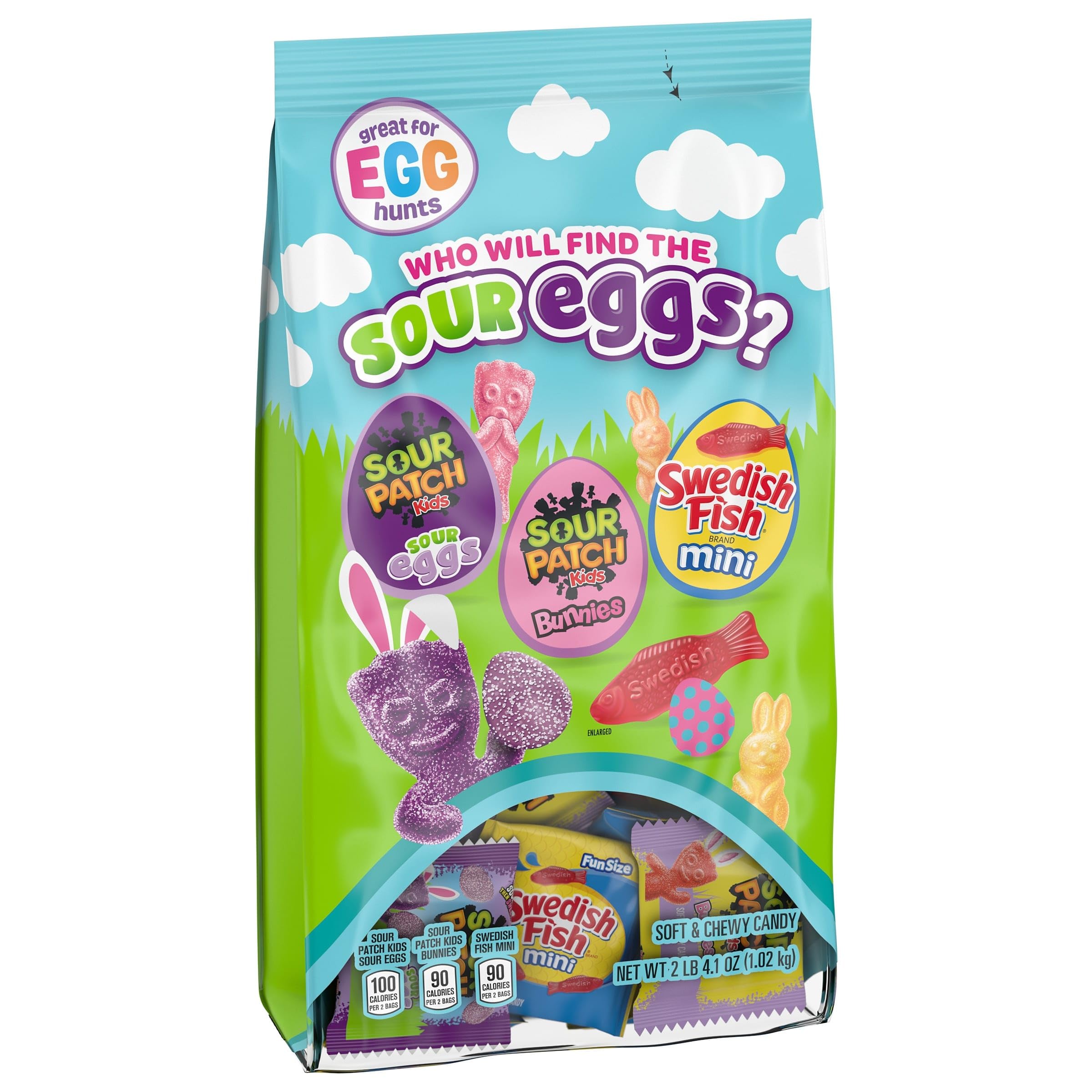 Plastic Easter egg fillers ready for egg hunts