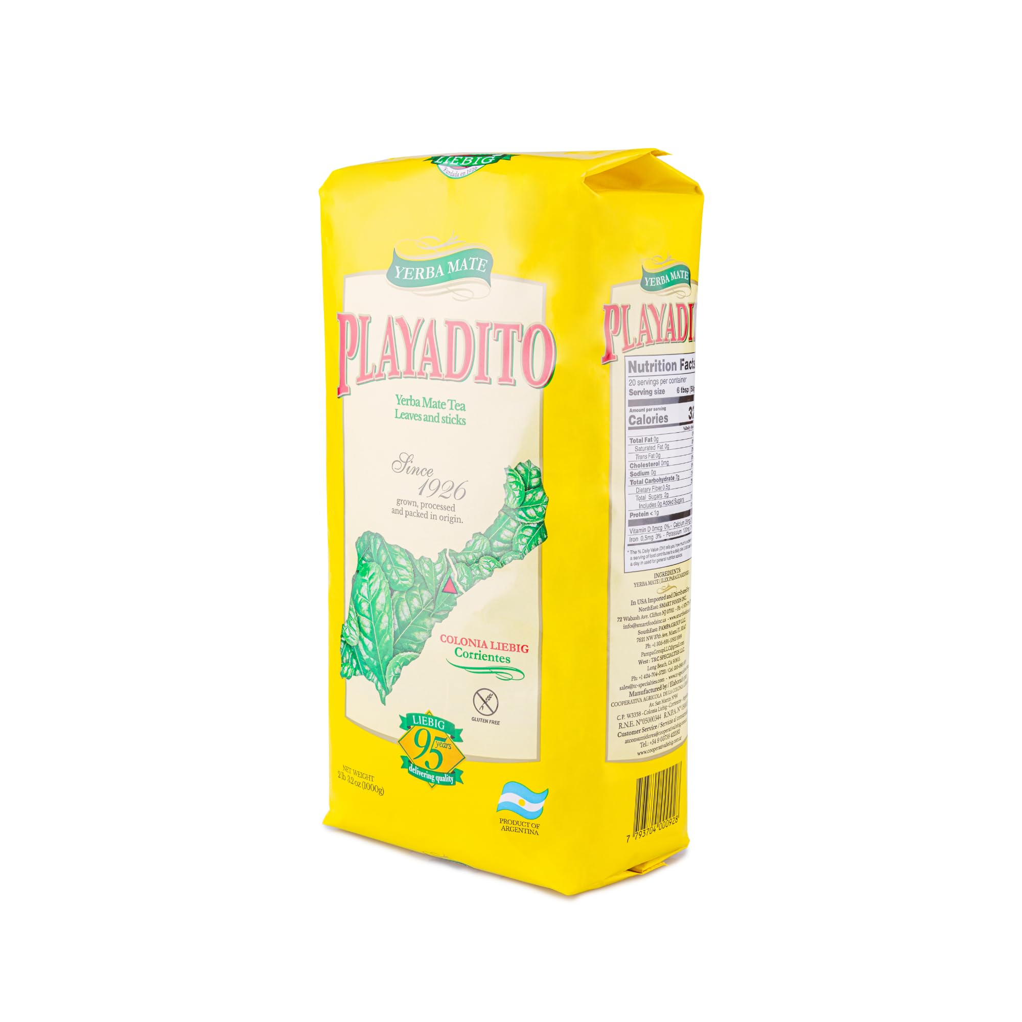 Playadito Yerba Mate brew infusion image highlighting a smooth, energizing cup