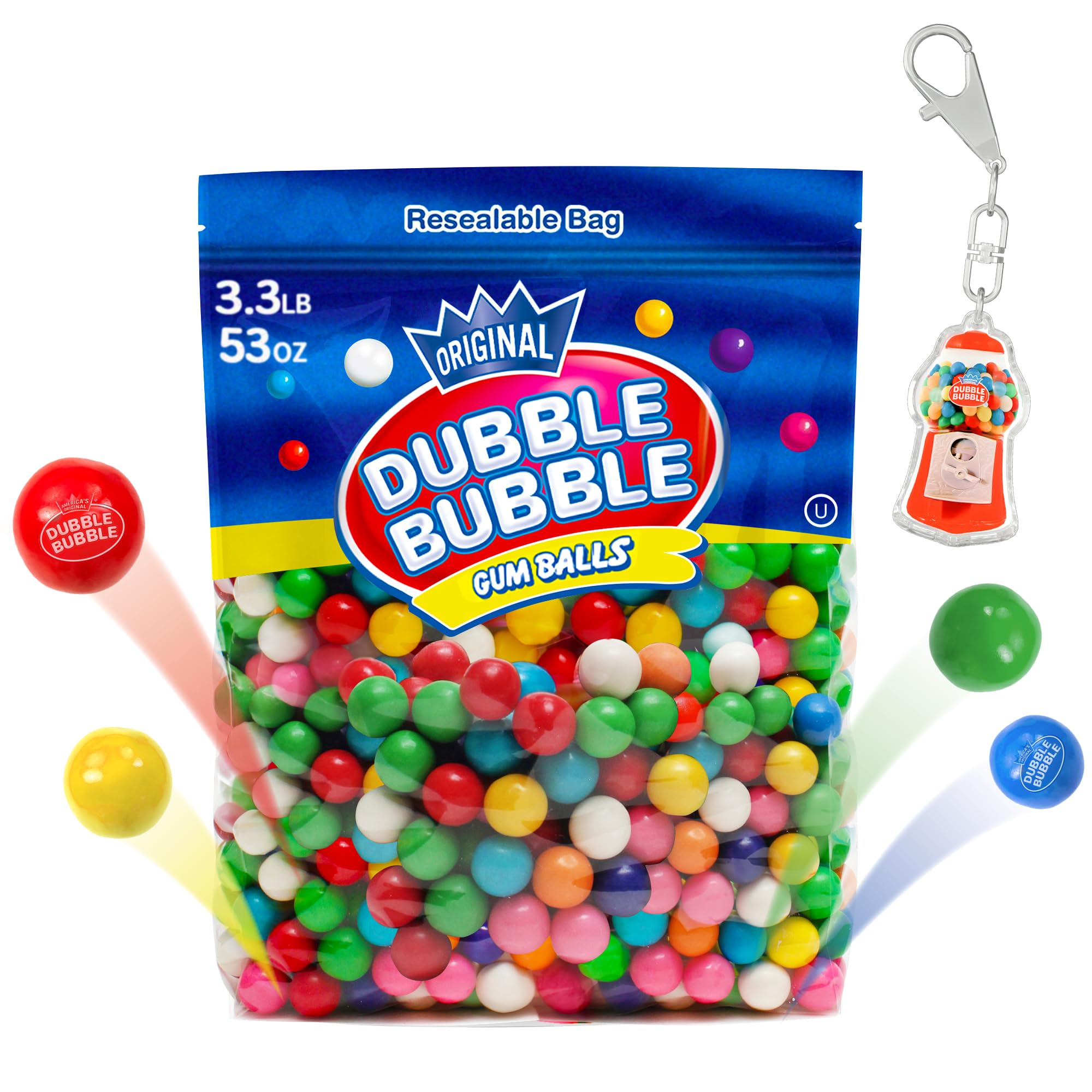 Playo Dubble Bubble antique-style candy visuals add vintage charm.