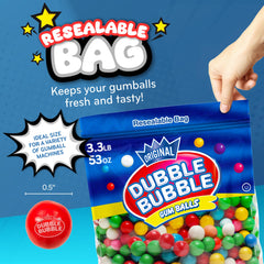 Playo Dubble Bubble gumballs with vibrant colors and fruity flavors for parties.