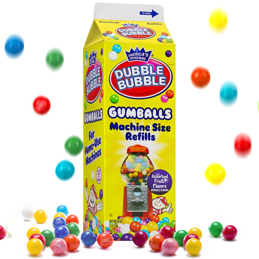 Decorative candy display or gift idea with PlayO gumballs for kids.