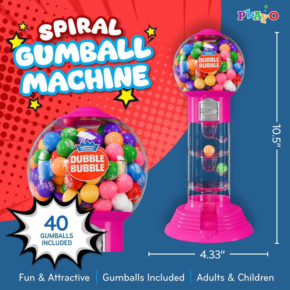 PlayO 40 gumballs included for immediate, fruity flavor play