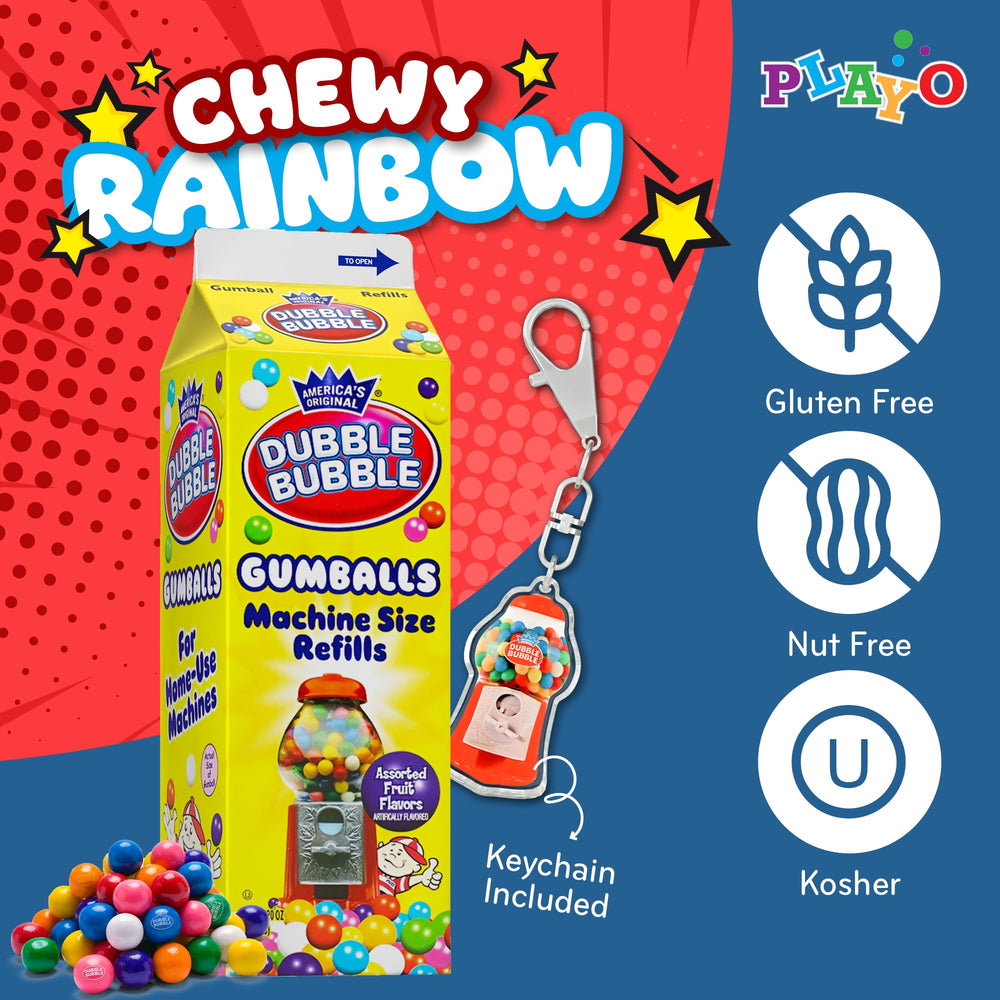 Kosher, peanut-free and gluten-free PlayO gumballs for varied dietary needs.