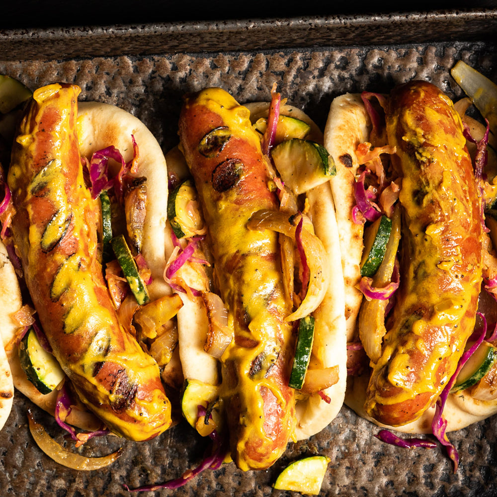 Plochman's The Works Mustard invites family favorites at gatherings.