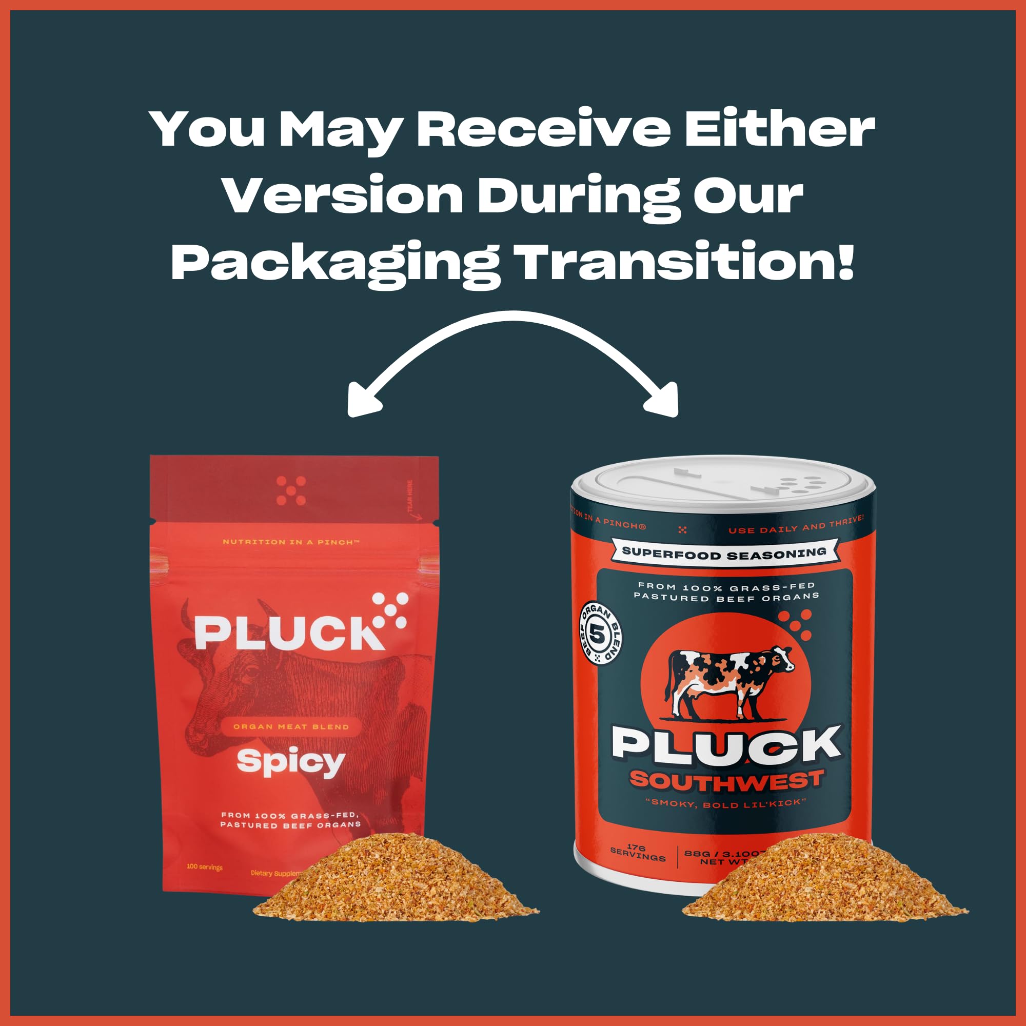 PLUCK Southwest Spicy Mild pour demonstrates easy use in savory dishes.