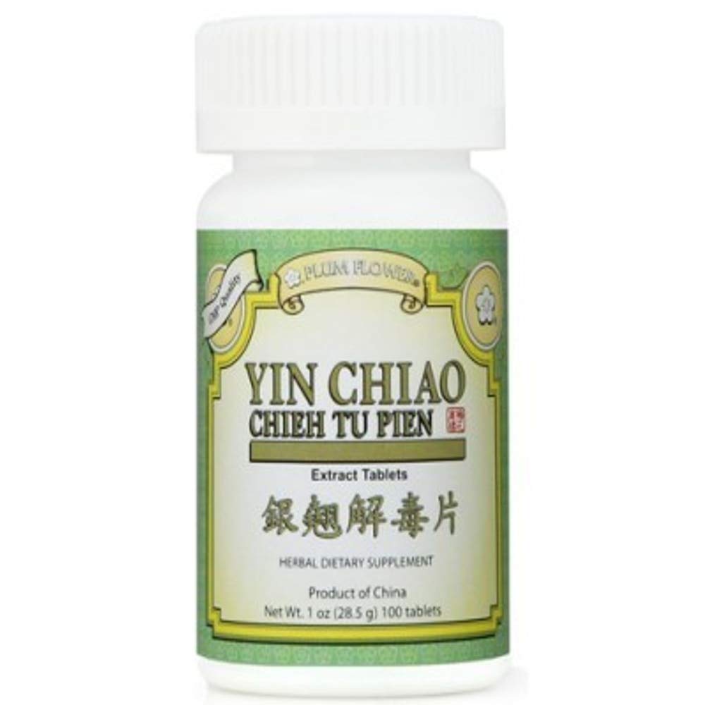 Plum Flower Yin Chiao Chieh Tu tablets bottle for daily herbal support