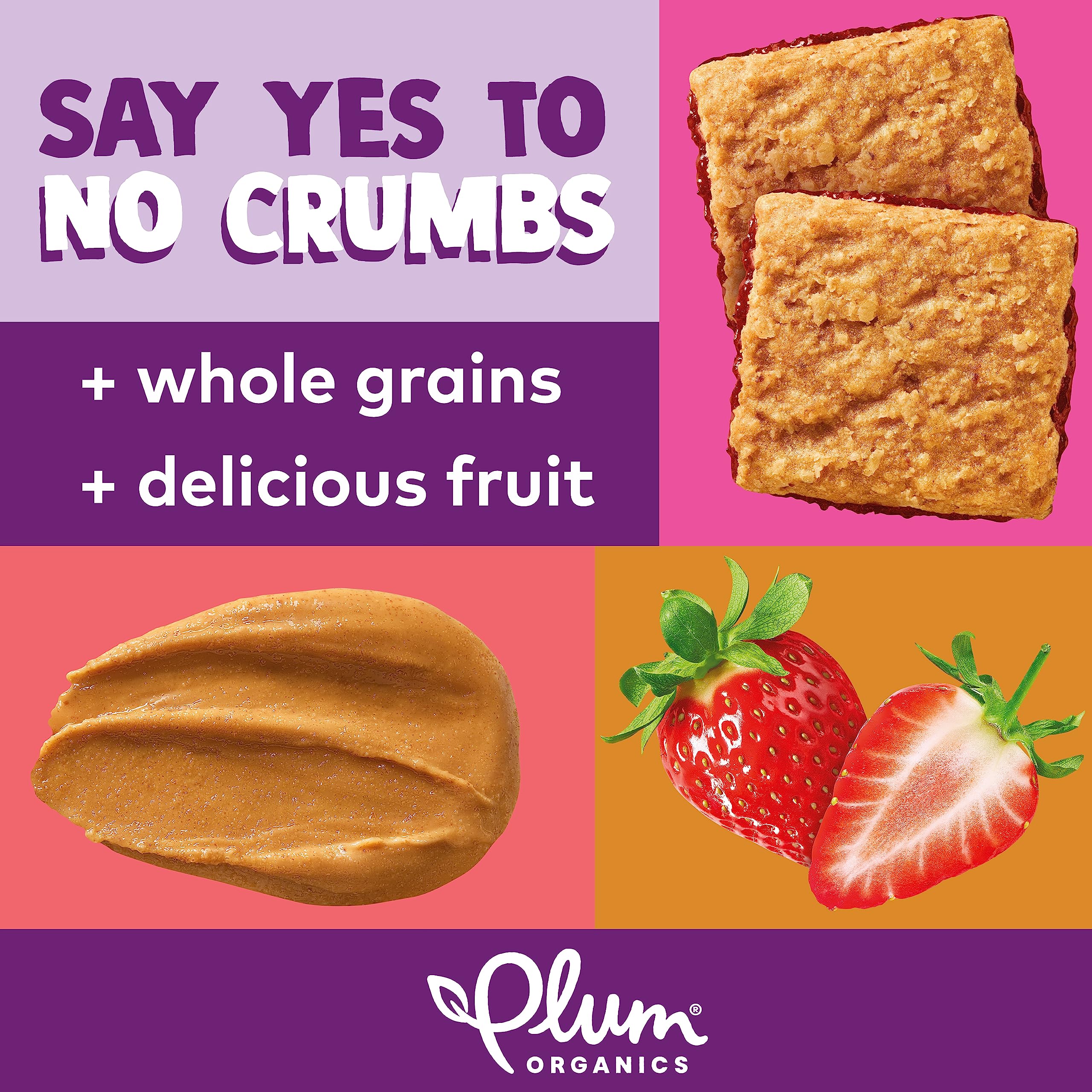 Plum Organics Jammy Sammy Bar suitable for ages 15 months and up