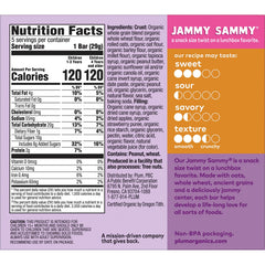 Plum Organics Jammy Sammy Bar on-the-go packaging ideal for busy families