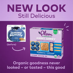 Ingredients panel shows oats and whole grains in Jammy Sammy.