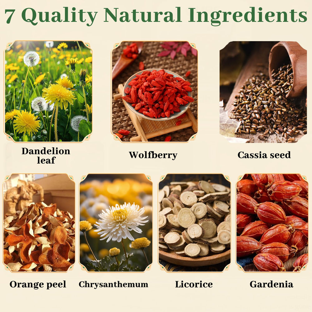 Plutarn Chrysanthemum-Licorice-Orange-Peel tea-blend image captures aromatic, flavorful notes.