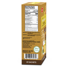 Pocas instant tea packets dissolve quickly in hot water for easy tea enjoyment.