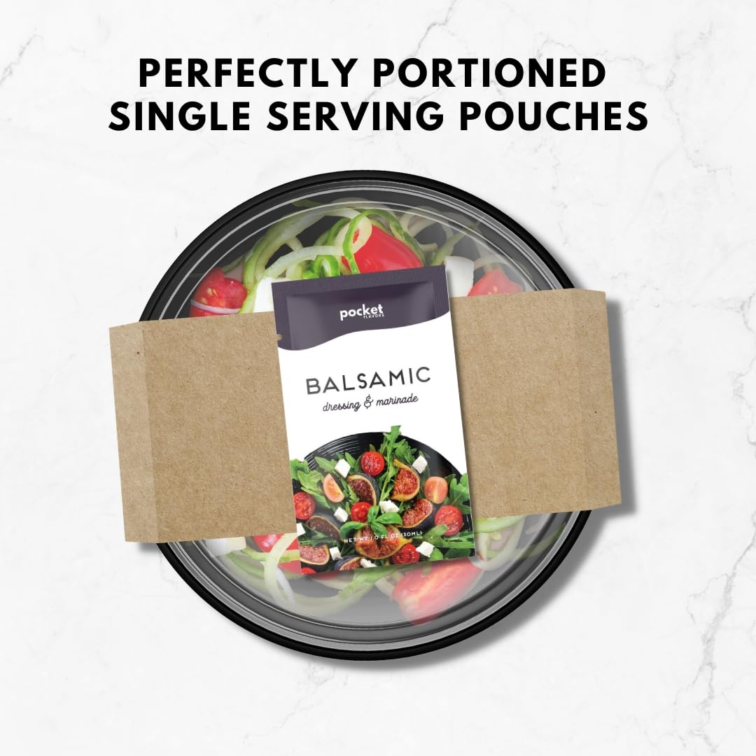 Pocket Flavors Caesar dressing pouch convenient single-serve.
