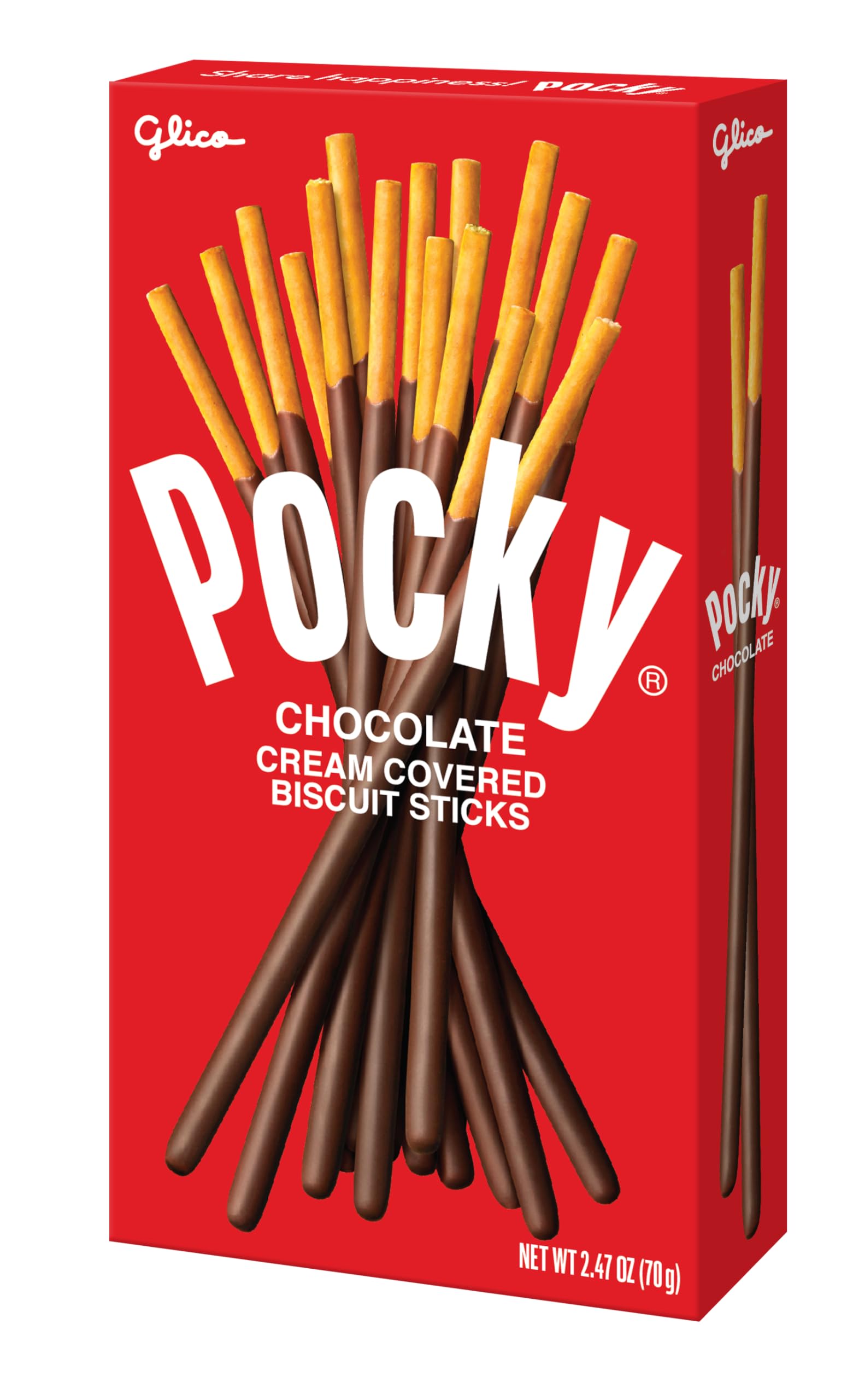Pocky mess-free on-the-go snack for travel, school, or work.