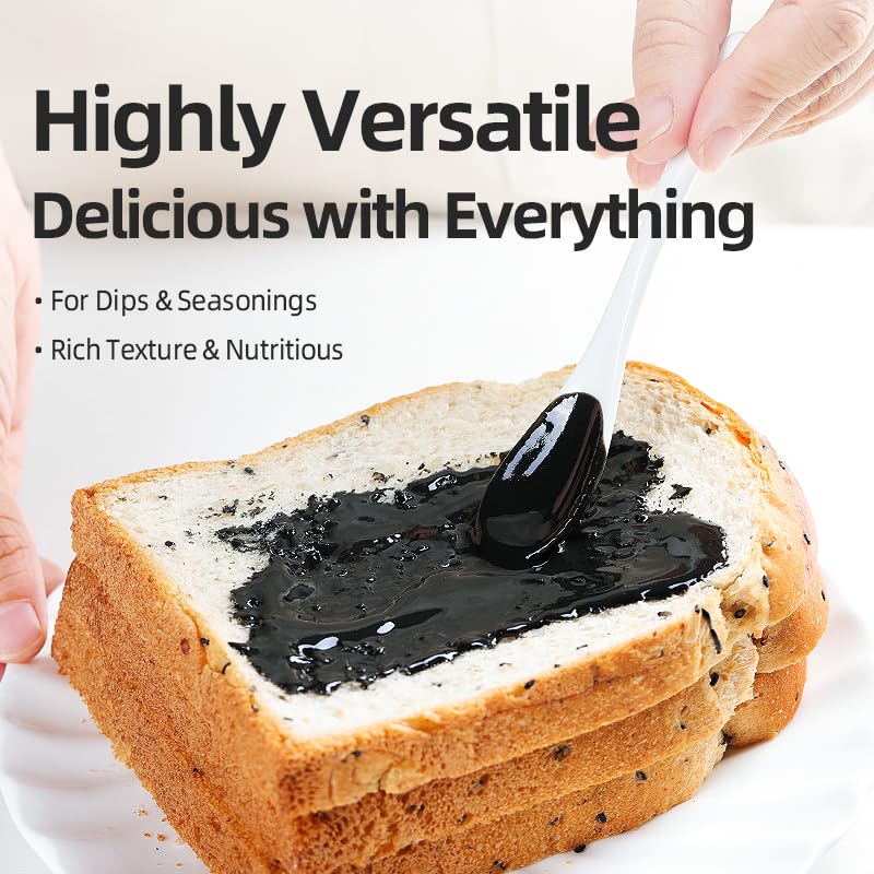 Baked goods enhanced with PoetrySeptember black sesame paste for a nutty note.