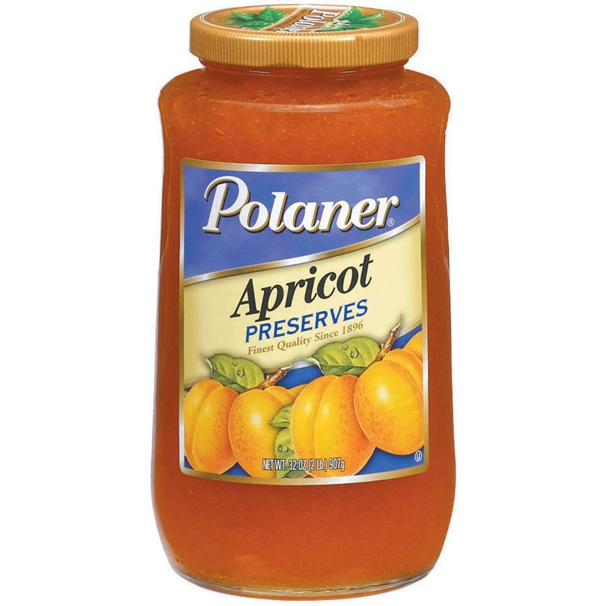 Polaner Apricot Preserves jar ready for toast and pastries