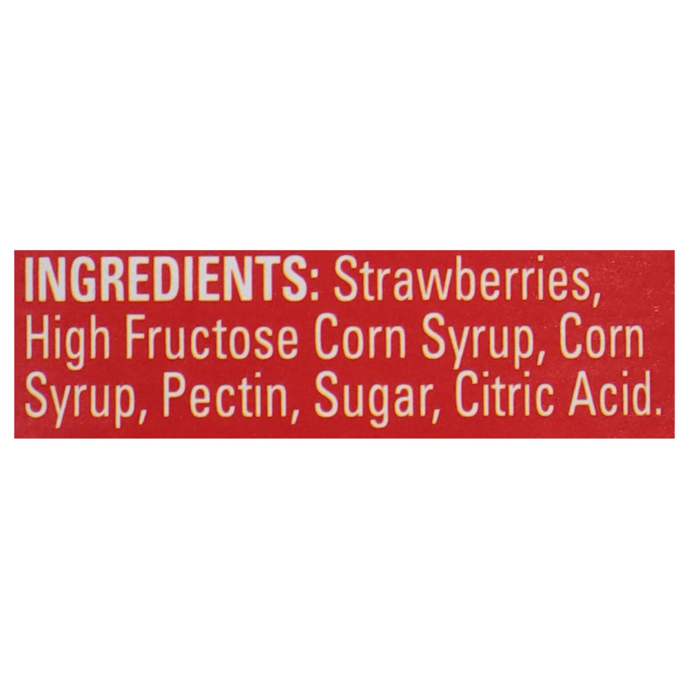 Polaner Strawberry Preserves on pancakes creates a glossy berry swirl