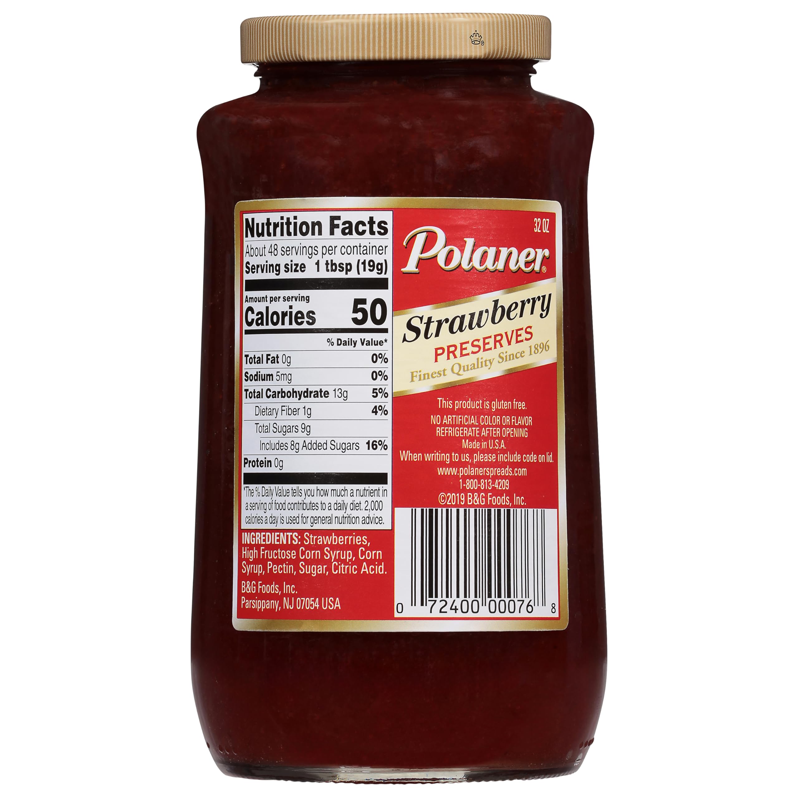 Polaner Strawberry Preserves spread on toast for a quick fruity breakfast