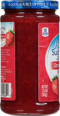 Polaner Sugar-Free Strawberry Preserves spread on toast for breakfast.