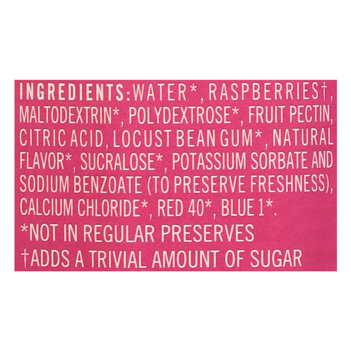 Polaner Sugar Free with Fiber preserves kept in fridge for quick snacking