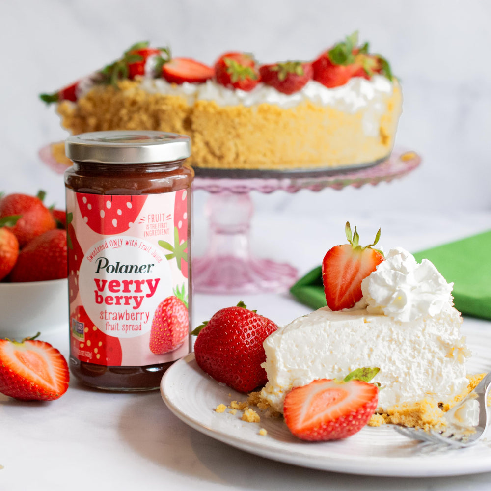 Polaner Verry Berry Fruit Spread ingredients label, natural sweetness.