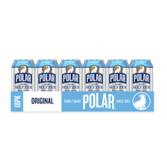 Polar Seltzer Original being poured into a glass highlights refreshment