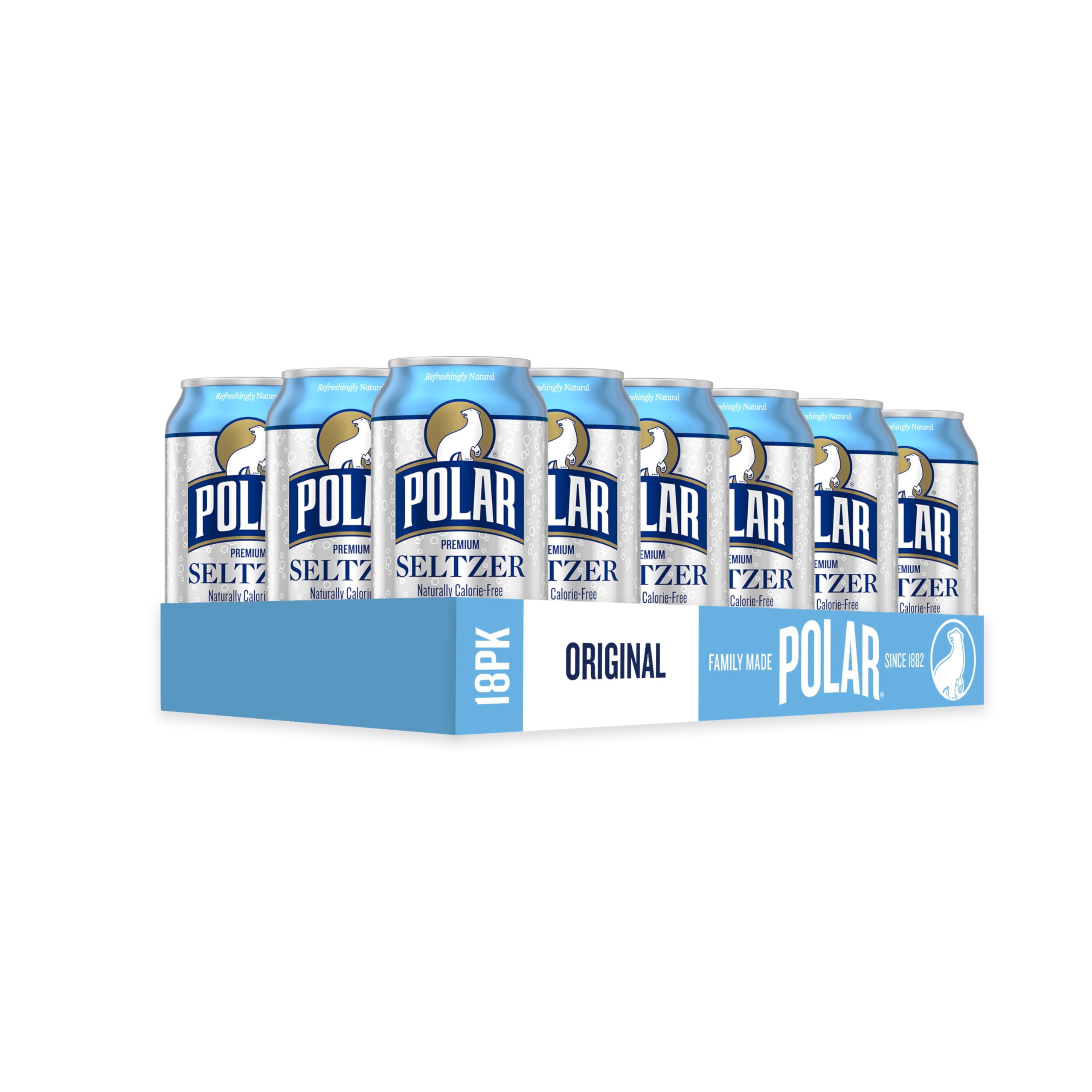 Polar Seltzer Original refreshing pour suggests versatile, calorie-free enjoyment