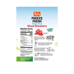 Close-up of crispy freeze-dried strawberries from Pol’s Freeze Fresh