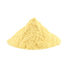 Pol’s Freeze Fresh orange powder in a glass with smoothie showing easy use