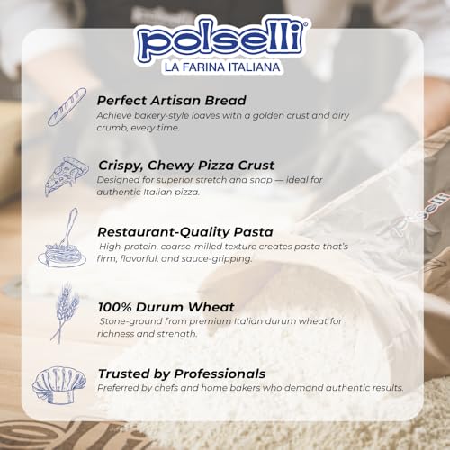 POLSELLI fresh pasta dough ready for rolling and shaping