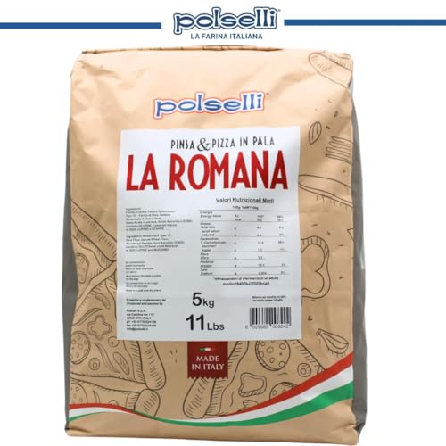 POLSELLI La Romana 0 flour roman crust closeup highlights airy crumb and satisfying bite.