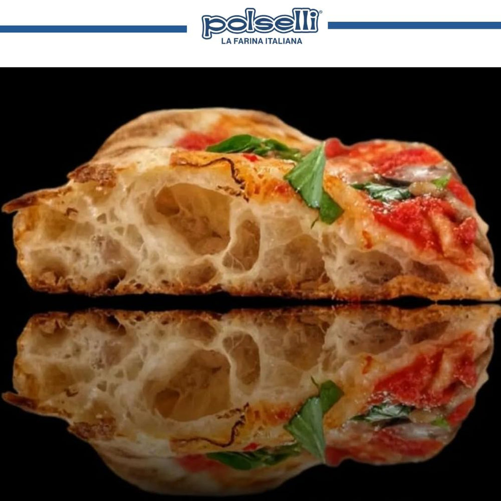 POLSELLI La Romana 0 flour water-absorption detail hints at versatile dough hydration.