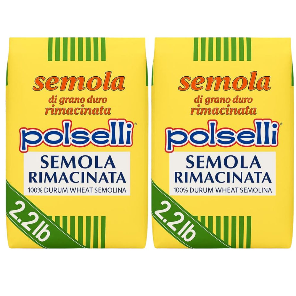 POLSELLI Semolina flour for bread dough creates a crusty exterior and tender crumb.