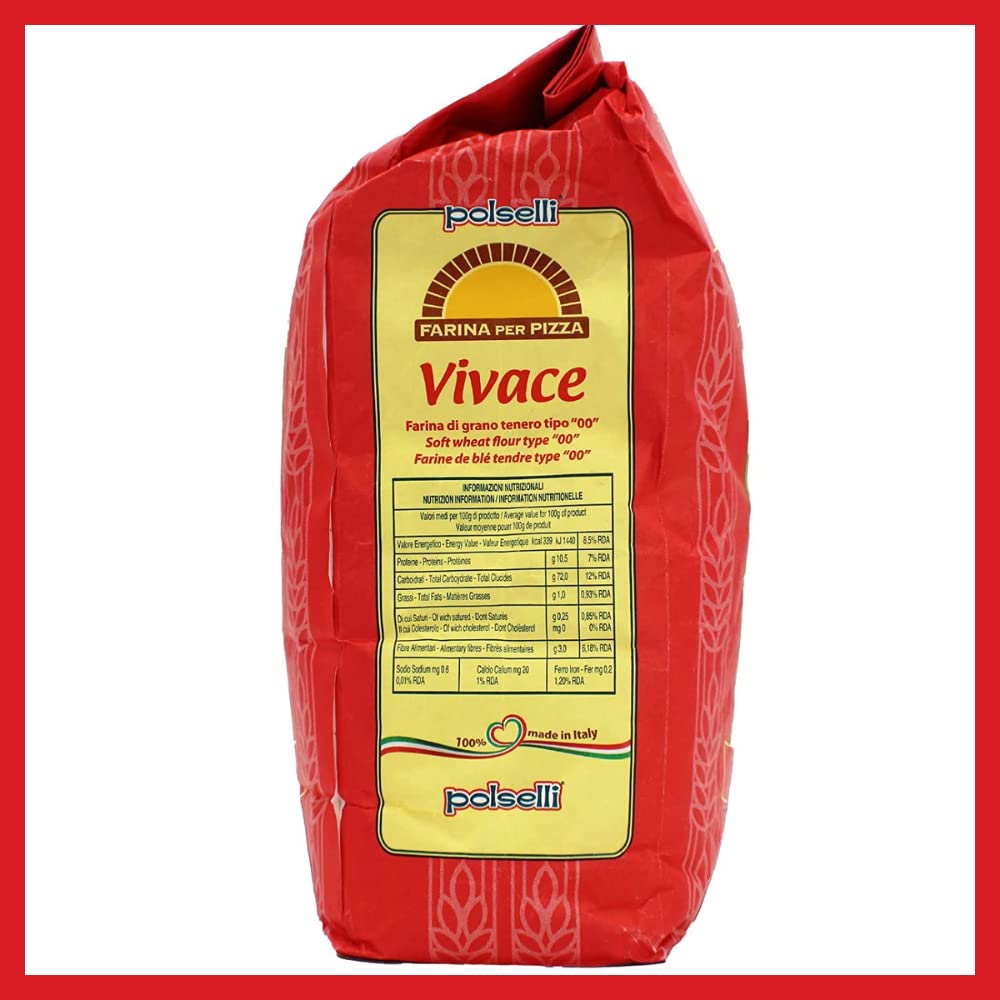 POLSELLI Vivace 00 flour dough ball showing soft, elastic texture.
