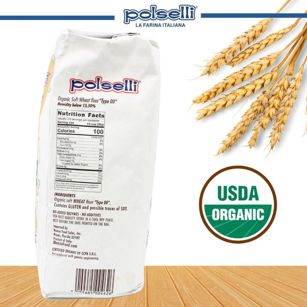 POLSELLI double zero flour 5 kg for consistent dough