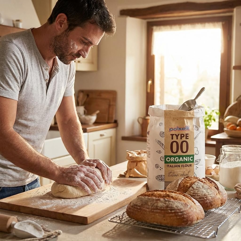 POLSELLI pasta flour 00 for fresh, silky pasta dough