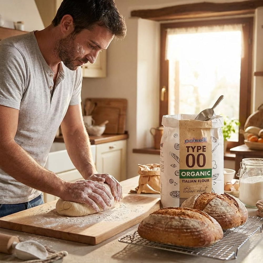 POLSELLI pasta flour 00 for fresh, silky pasta dough