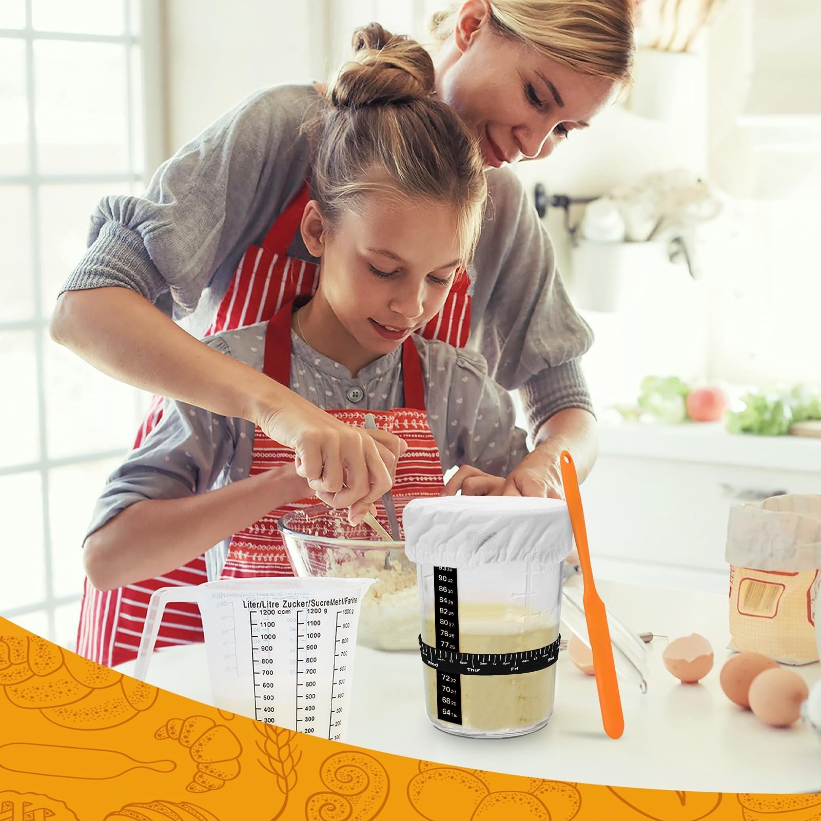 Temperature sticker from POLYHNIA helps monitor fermentation warmth.
