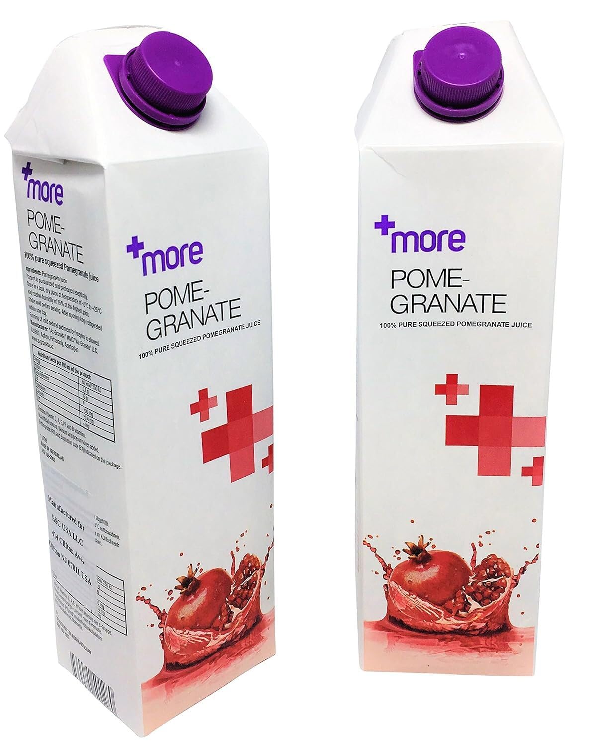 Pomegranaze carton-front view showing natural refreshment and no sugar