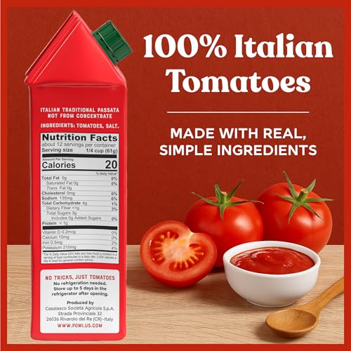 Pomì Passata rich, smooth texture makes a perfect base for soups.