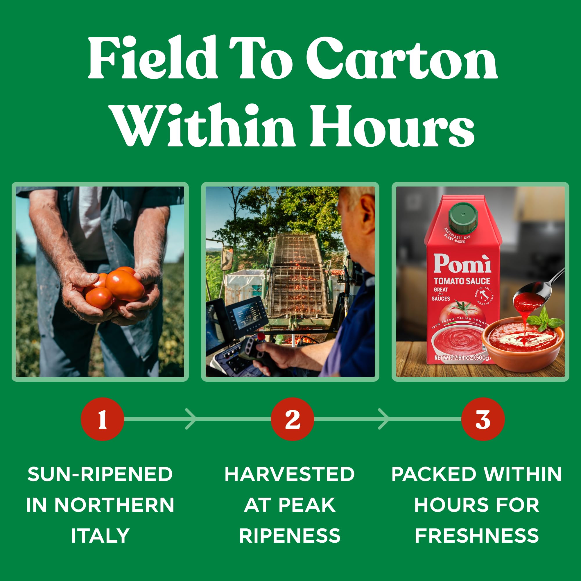 Pomì Tomato Sauce gluten-free packaging indicates a meal-friendly option.
