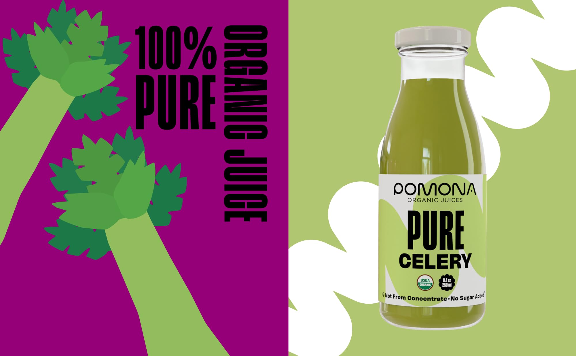 Pomona glass bottles packaging preserves freshness and avoids plastics.