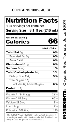 Pomona Organic Juices glass bottle with label highlighting organic ingredients